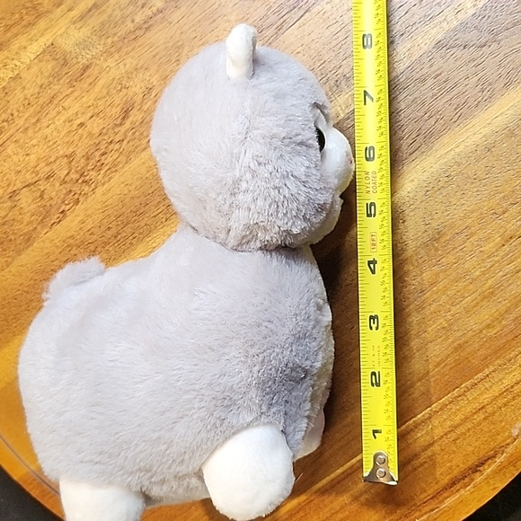 Llama Plush, Gray/White, 8" x 6" - Picture 7 of 7